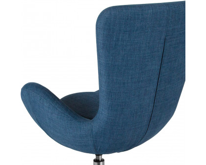 BLNK Egg Series Fabric Side Reception Chair - Blue