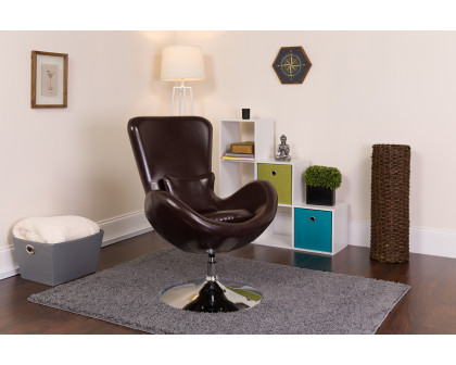 BLNK Egg Series LeatherSoft Side Reception Chair