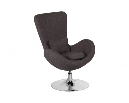 BLNK Egg Series Fabric Side Reception Chair - Dark Gray