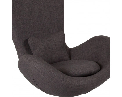 BLNK Egg Series Fabric Side Reception Chair - Dark Gray