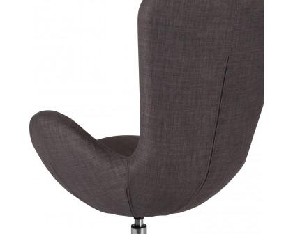 BLNK Egg Series Fabric Side Reception Chair - Dark Gray