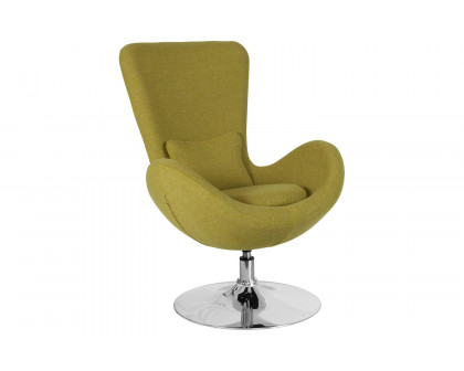 BLNK Egg Series Fabric Side Reception Chair - Green