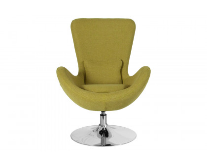 BLNK Egg Series Fabric Side Reception Chair - Green