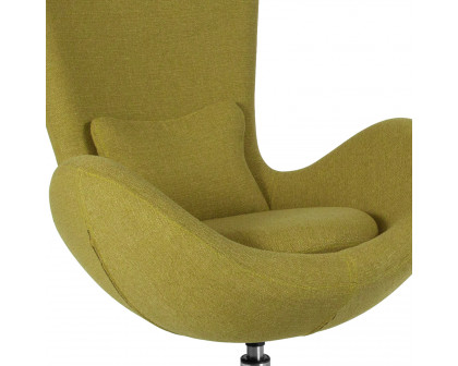 BLNK Egg Series Fabric Side Reception Chair - Green