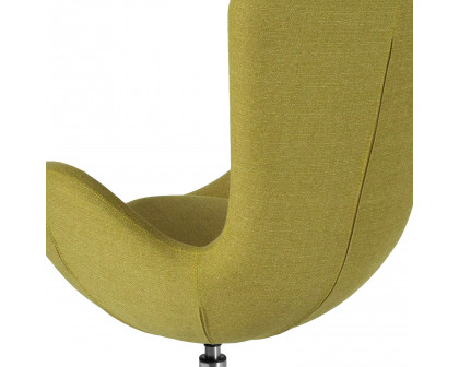 BLNK Egg Series Fabric Side Reception Chair - Green