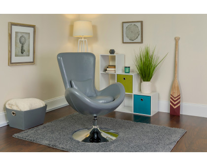 BLNK Egg Series LeatherSoft Side Reception Chair