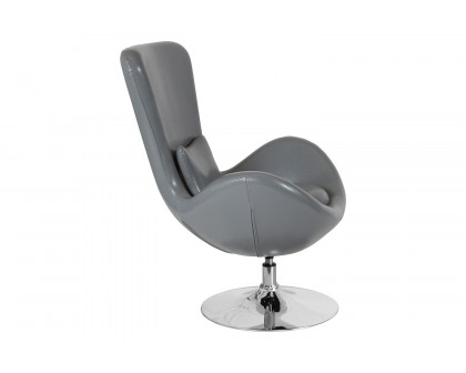 BLNK™ Egg Series LeatherSoft Side Reception Chair - Gray