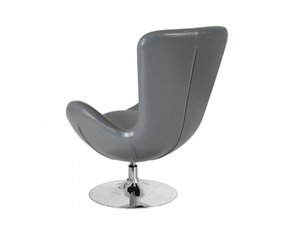 BLNK™ Egg Series LeatherSoft Side Reception Chair - Gray