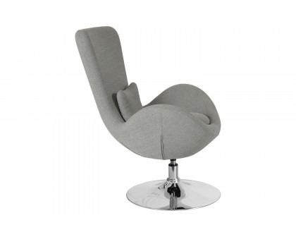 BLNK Egg Series Fabric Side Reception Chair - Light Gray