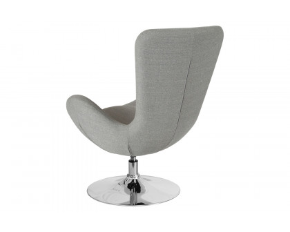 BLNK Egg Series Fabric Side Reception Chair - Light Gray