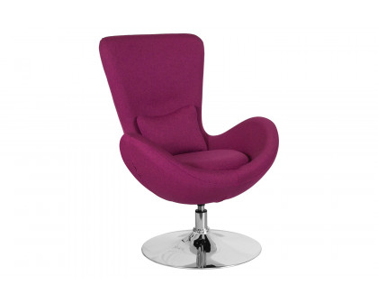 BLNK Egg Series Fabric Side Reception Chair - Magenta