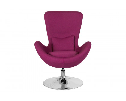 BLNK Egg Series Fabric Side Reception Chair - Magenta