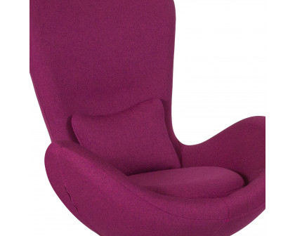 BLNK Egg Series Fabric Side Reception Chair - Magenta