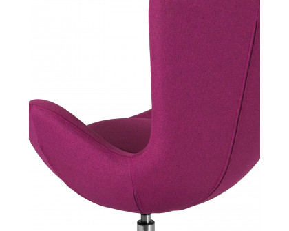 BLNK Egg Series Fabric Side Reception Chair - Magenta