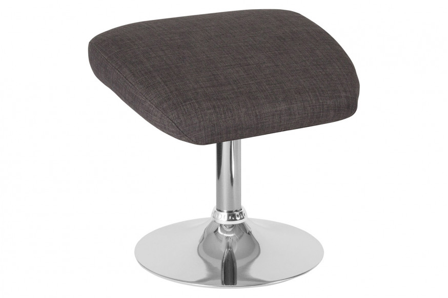 BLNK™ Egg Series Fabric Ottoman - Dark Gray