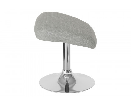 BLNK™ Egg Series Fabric Ottoman - Light Gray