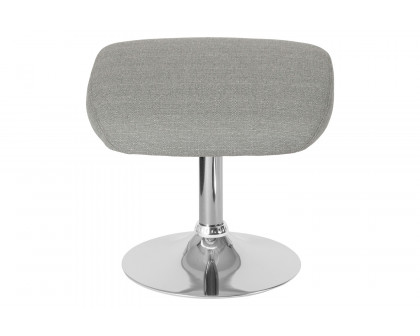 BLNK™ Egg Series Fabric Ottoman - Light Gray