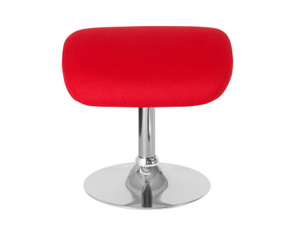 BLNK™ Egg Series Fabric Ottoman - Red