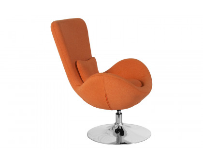 BLNK Egg Series Fabric Side Reception Chair - Orange