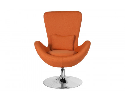 BLNK Egg Series Fabric Side Reception Chair - Orange