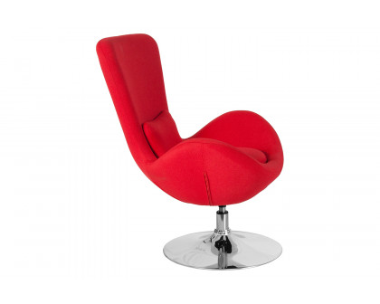 BLNK Egg Series Fabric Side Reception Chair - Red