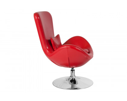 BLNK™ Egg Series LeatherSoft Side Reception Chair - Red