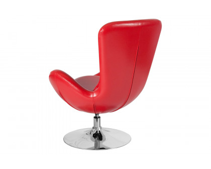 BLNK™ Egg Series LeatherSoft Side Reception Chair - Red