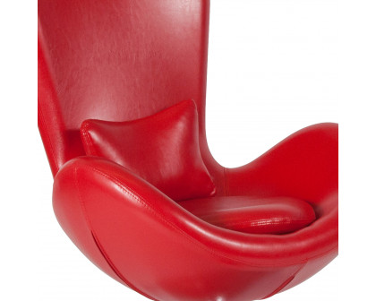 BLNK™ Egg Series LeatherSoft Side Reception Chair - Red