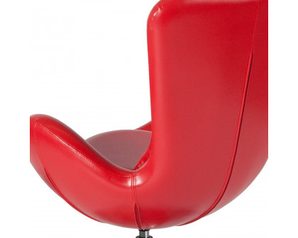 BLNK™ Egg Series LeatherSoft Side Reception Chair - Red