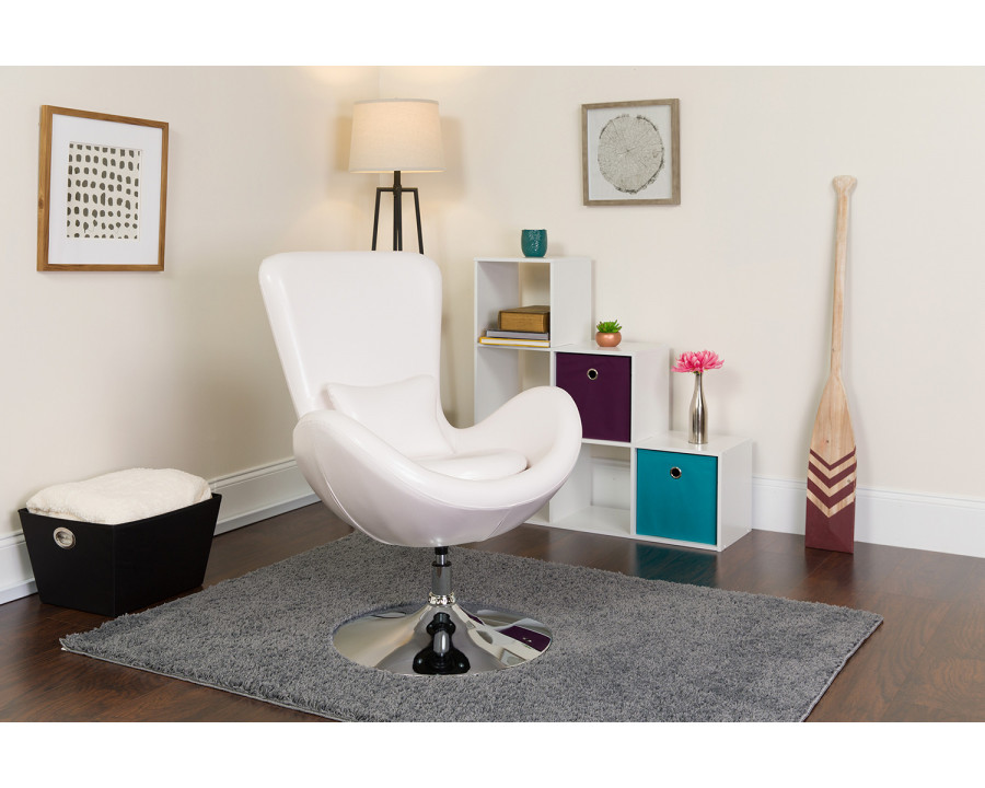 BLNK Egg Series LeatherSoft Side Reception Chair