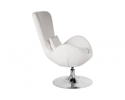 BLNK™ Egg Series LeatherSoft Side Reception Chair - White