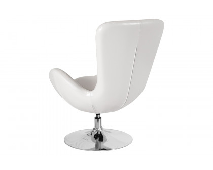 BLNK™ Egg Series LeatherSoft Side Reception Chair - White