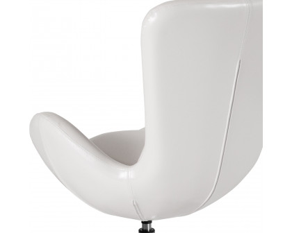 BLNK™ Egg Series LeatherSoft Side Reception Chair - White