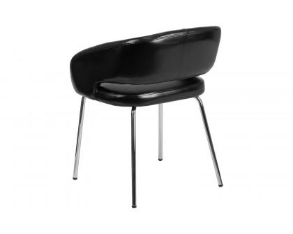 BLNK™ Fusion Series LeatherSoft Side Reception Chair - Black