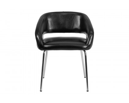 BLNK™ Fusion Series LeatherSoft Side Reception Chair - Black