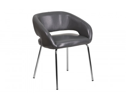 BLNK™ Fusion Series LeatherSoft Side Reception Chair - Gray