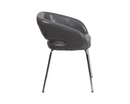 BLNK™ Fusion Series LeatherSoft Side Reception Chair - Gray