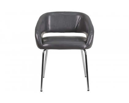 BLNK™ Fusion Series LeatherSoft Side Reception Chair - Gray