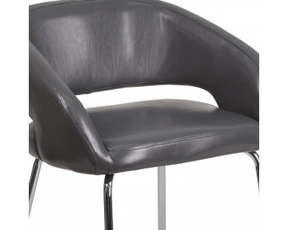 BLNK™ Fusion Series LeatherSoft Side Reception Chair - Gray