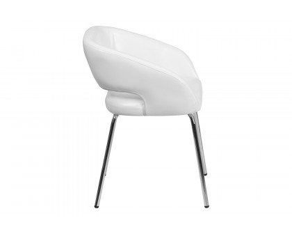 BLNK™ Fusion Series LeatherSoft Side Reception Chair - White