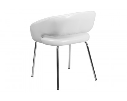 BLNK™ Fusion Series LeatherSoft Side Reception Chair - White