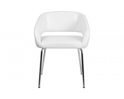 BLNK™ Fusion Series LeatherSoft Side Reception Chair - White