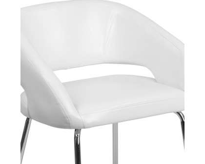 BLNK™ Fusion Series LeatherSoft Side Reception Chair - White