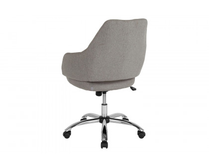 BLNK Madrid Fabric Home and Office Upholstered Mid-Back Chair - Light Gray