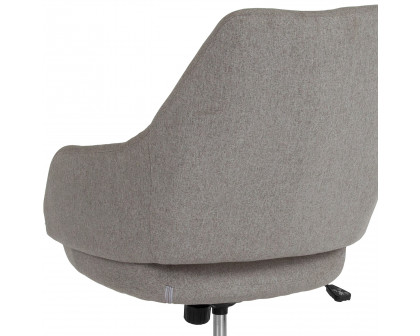 BLNK Madrid Fabric Home and Office Upholstered Mid-Back Chair - Light Gray