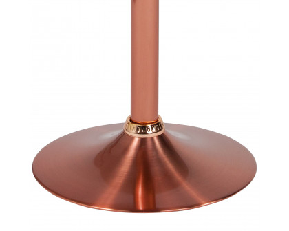 BLNK Madrid Series Adjustable Height Retro Bar Stool - Rose Gold