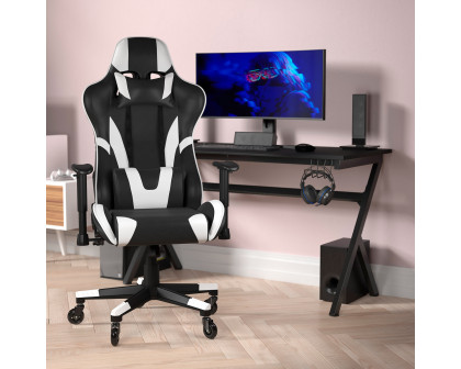 BLNK X20 Gaming Racing Office Computer PC Adjustable Chair with Reclining Back and Transparent Roller Wheels