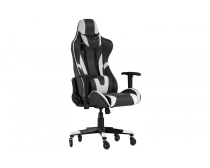 BLNK X20 Gaming Racing Office Computer PC Adjustable Chair with Reclining Back and Transparent Roller Wheels - Black