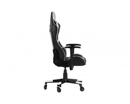 BLNK X20 Gaming Racing Office Computer PC Adjustable Chair with Reclining Back and Transparent Roller Wheels - Black