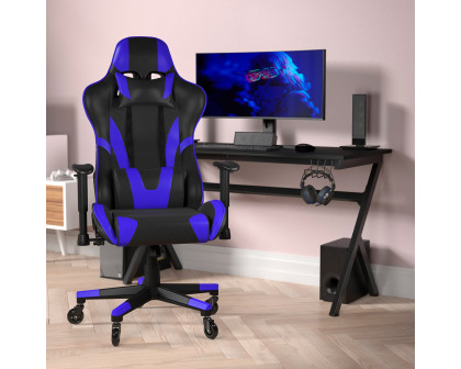 BLNK X20 Gaming Racing Office Computer PC Adjustable Chair with Reclining Back and Transparent Roller Wheels